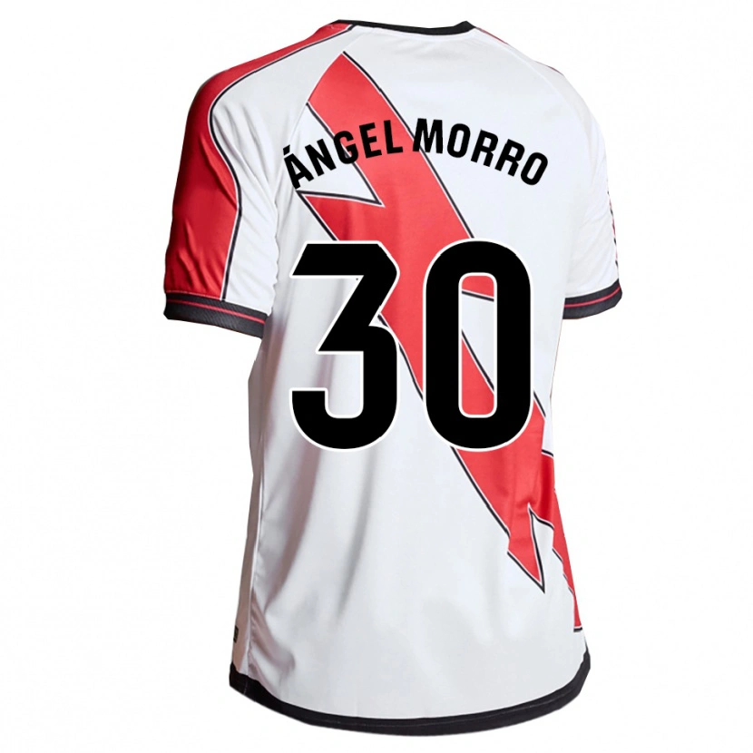 Danxen Women Miguel Ángel Morro #30 White Red Home Jersey 2025/26 T-Shirt