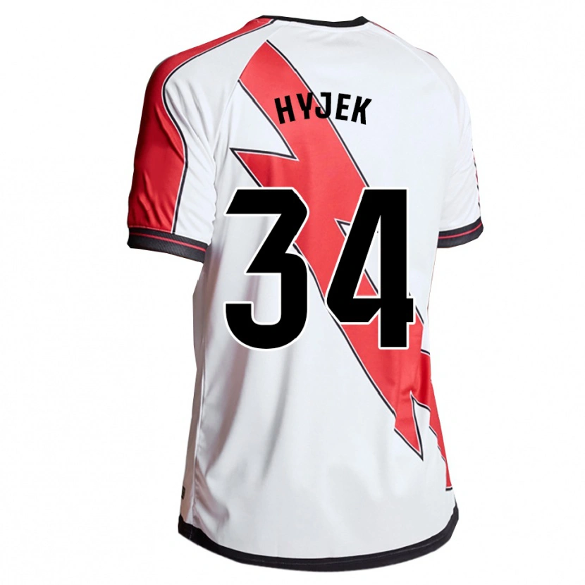 Danxen Women David Hyjek #34 White Red Home Jersey 2025/26 T-Shirt