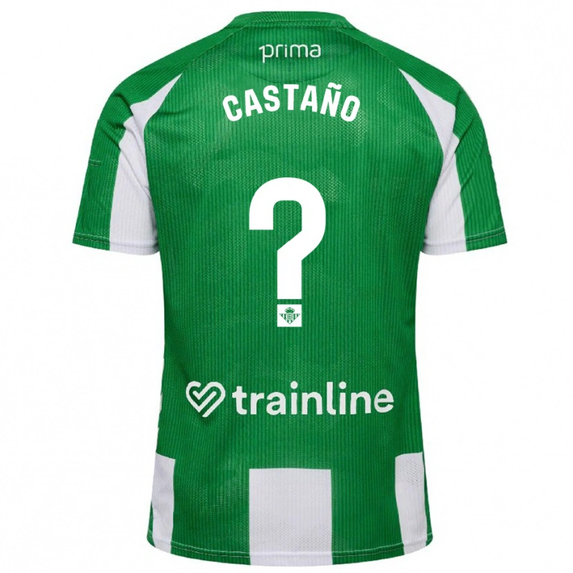 Danxen Women Jesús Castaño #0 Green White Home Jersey 2025/26 T-Shirt