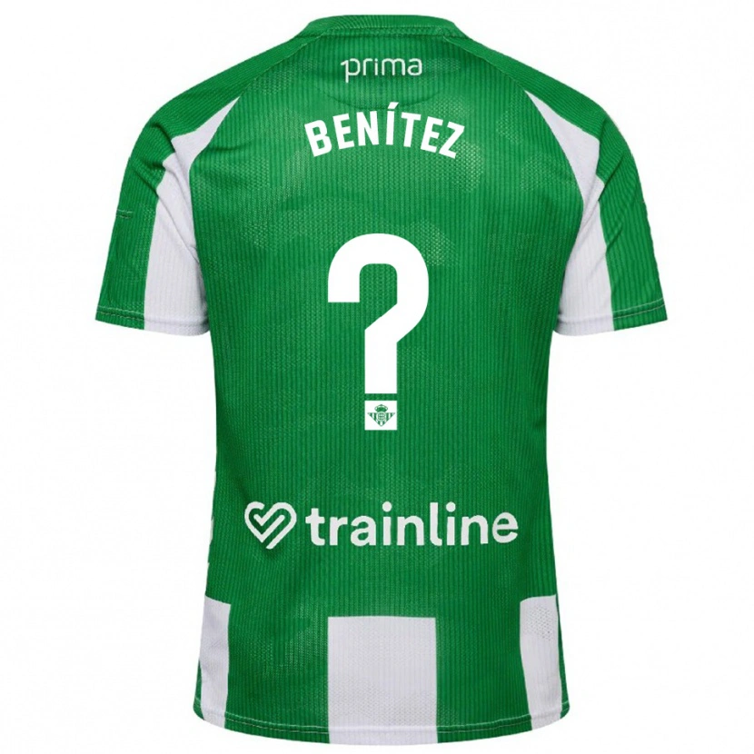 Danxen Women David Benítez #0 Green White Home Jersey 2025/26 T-Shirt