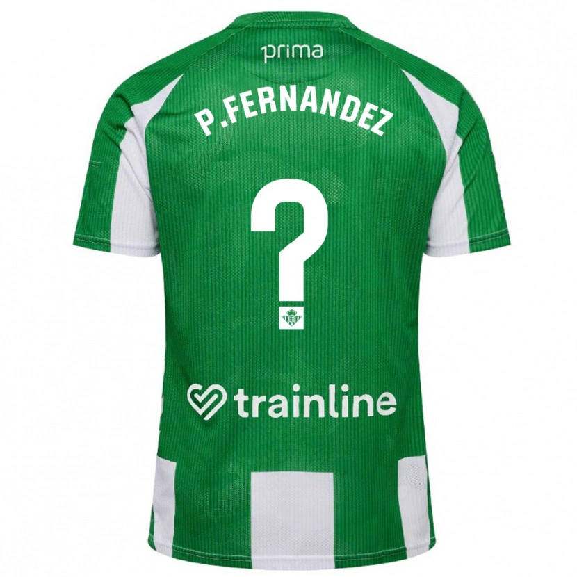 Danxen Women Paulo Fernández #0 Green White Home Jersey 2025/26 T-Shirt