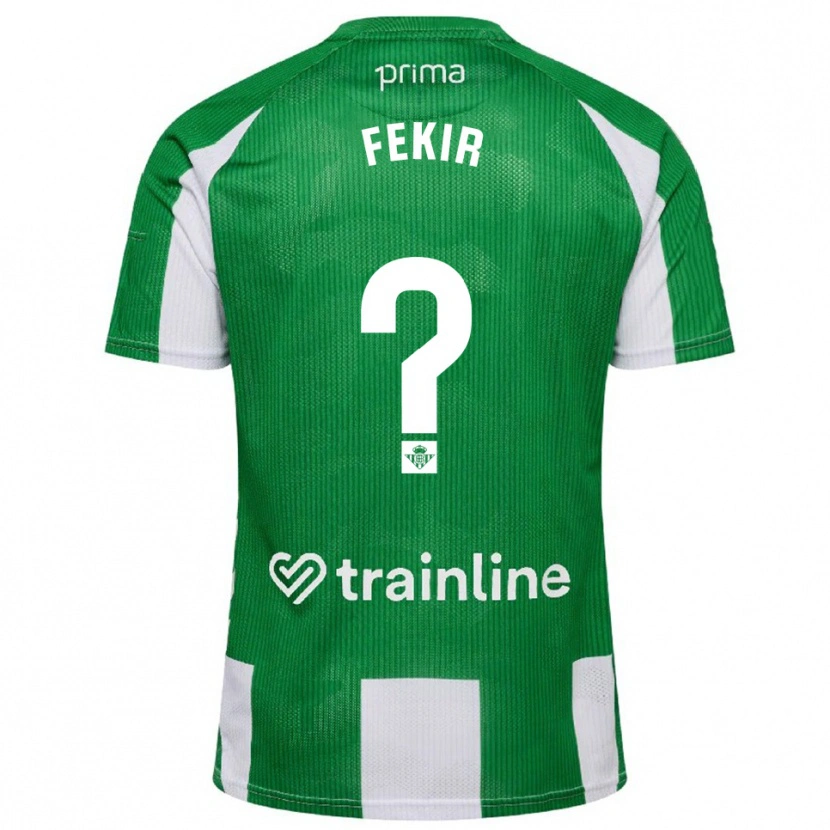 Danxen Women Yassin Fekir #0 Green White Home Jersey 2025/26 T-Shirt