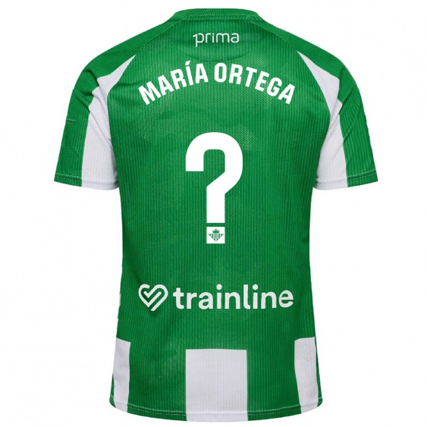 Danxen Women José María Ortega #0 Green White Home Jersey 2025/26 T-Shirt