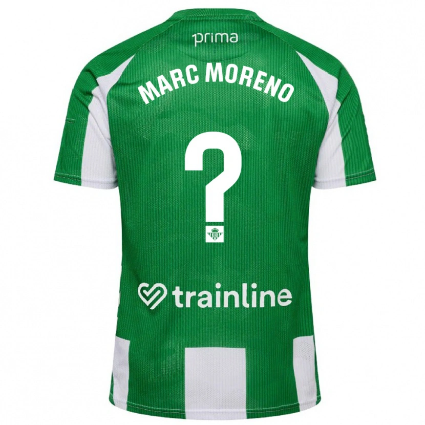Danxen Women Marc Moreno #0 Green White Home Jersey 2025/26 T-Shirt