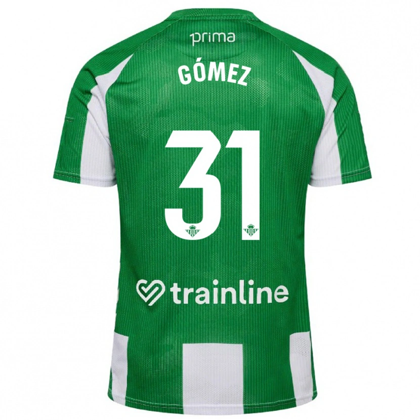 Danxen Women Valentín Gómez #31 Green White Home Jersey 2025/26 T-Shirt