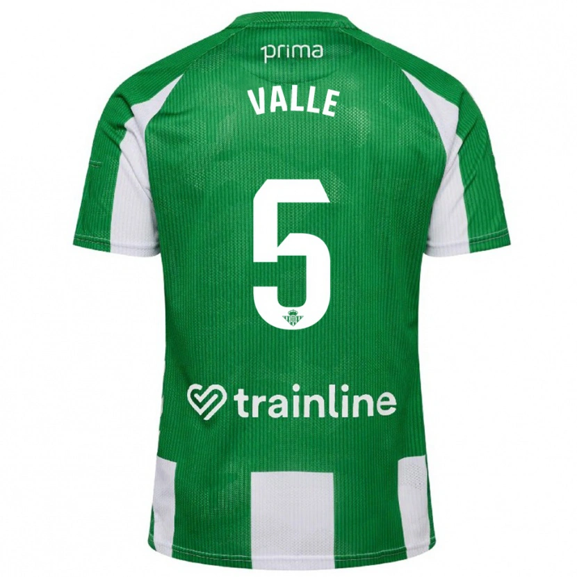 Danxen Women María Valle López #5 Green White Home Jersey 2025/26 T-Shirt