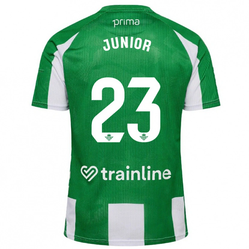 Danxen Women Junior Firpo #23 Green White Home Jersey 2025/26 T-Shirt