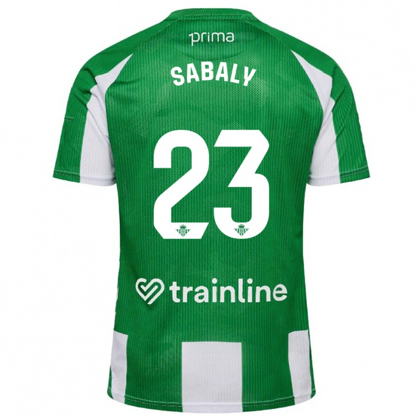 Danxen Women Youssouf Sabaly #23 Green White Home Jersey 2025/26 T-Shirt