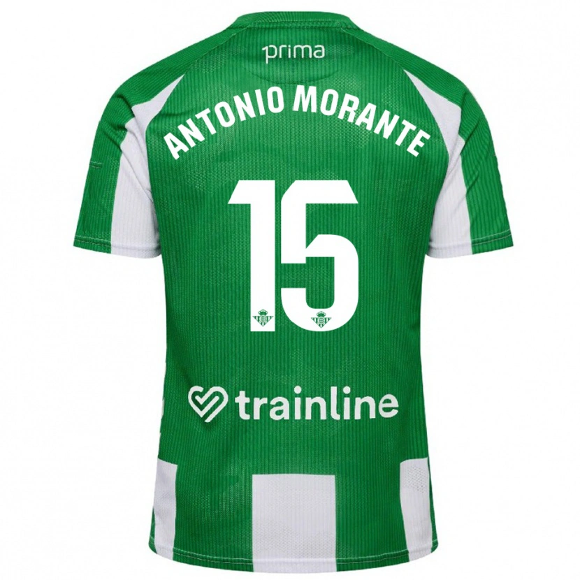Danxen Women José Antonio Morante #15 Green White Home Jersey 2025/26 T-Shirt