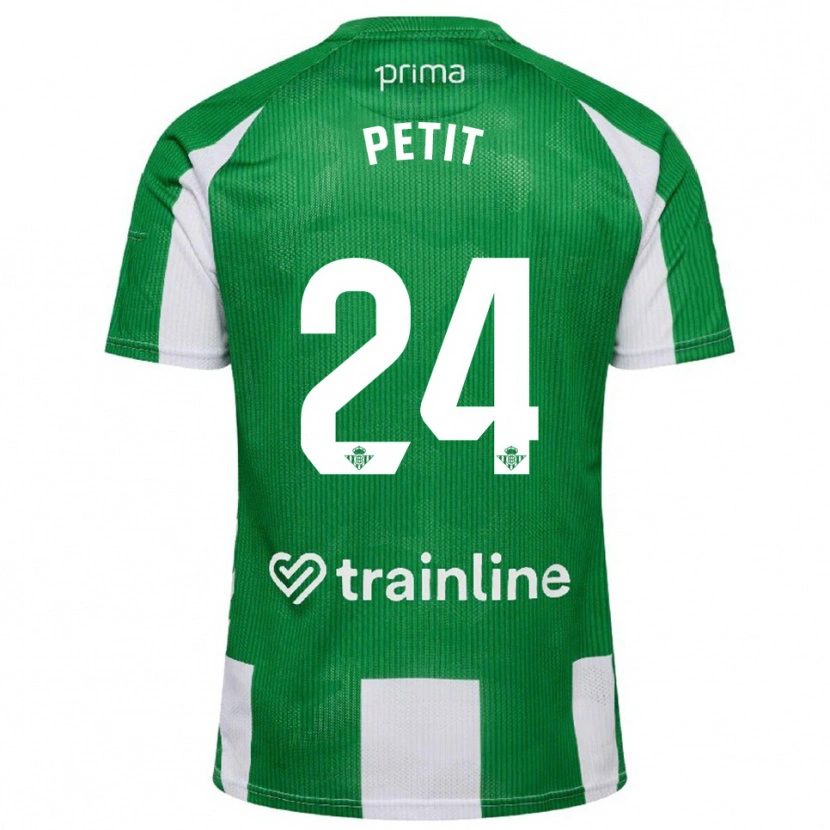 Danxen Women Gonzalo Petit #24 Green White Home Jersey 2025/26 T-Shirt