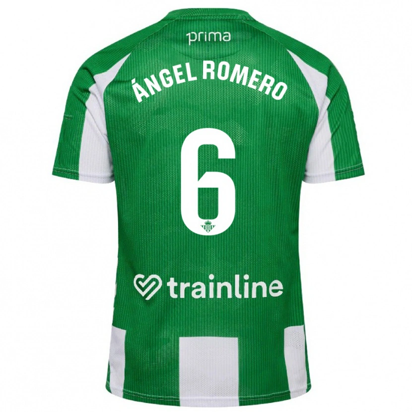 Danxen Women Miguel Ángel Romero #6 Green White Home Jersey 2025/26 T-Shirt