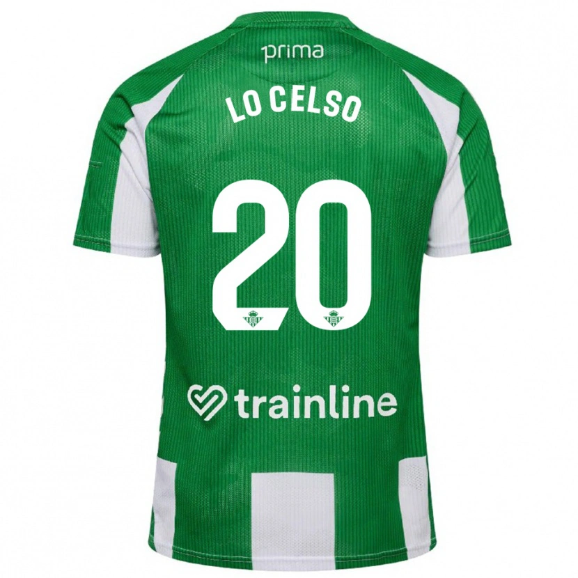 Danxen Women Giovani Lo Celso #20 Green White Home Jersey 2025/26 T-Shirt
