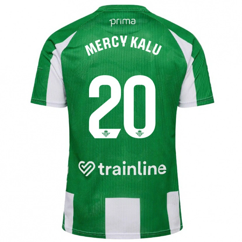 Danxen Women Chinyere Mercy Kalu #20 Green White Home Jersey 2025/26 T-Shirt