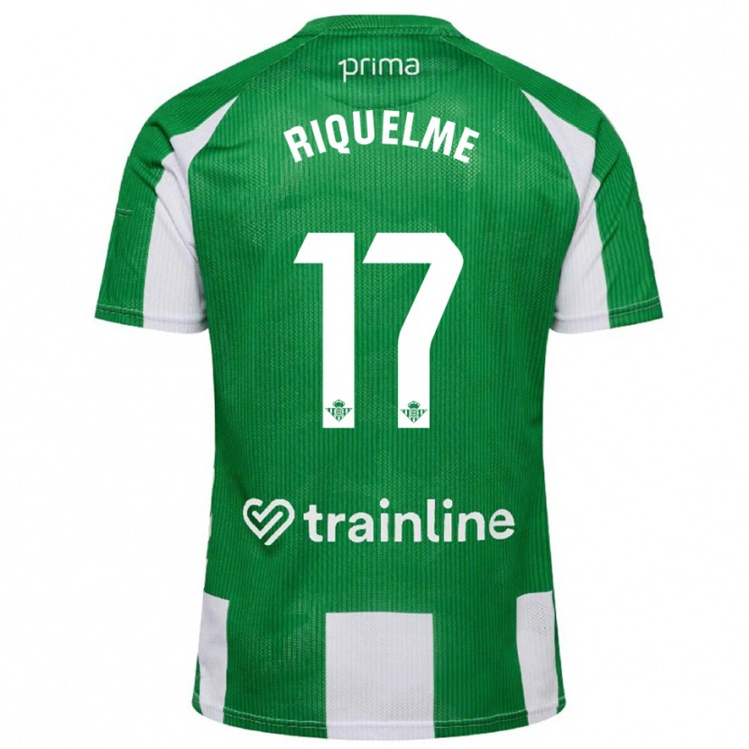 Danxen Women Rodrigo Riquelme #17 Green White Home Jersey 2025/26 T-Shirt