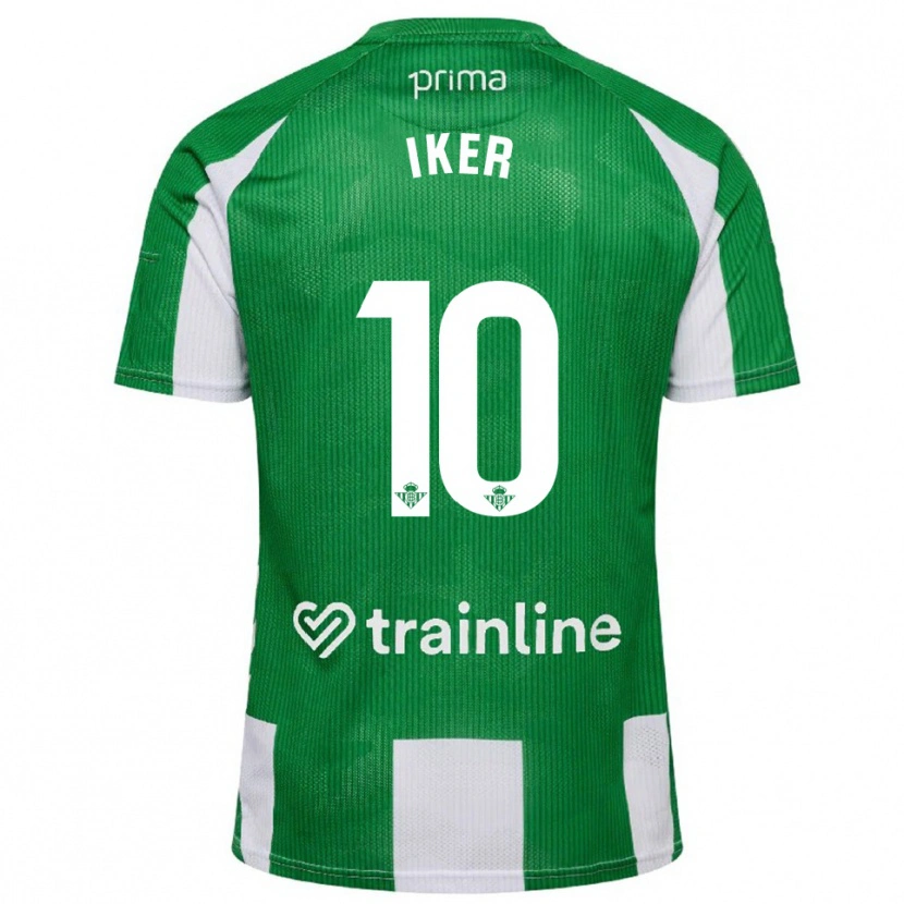 Danxen Women Iker Losada #10 Green White Home Jersey 2025/26 T-Shirt