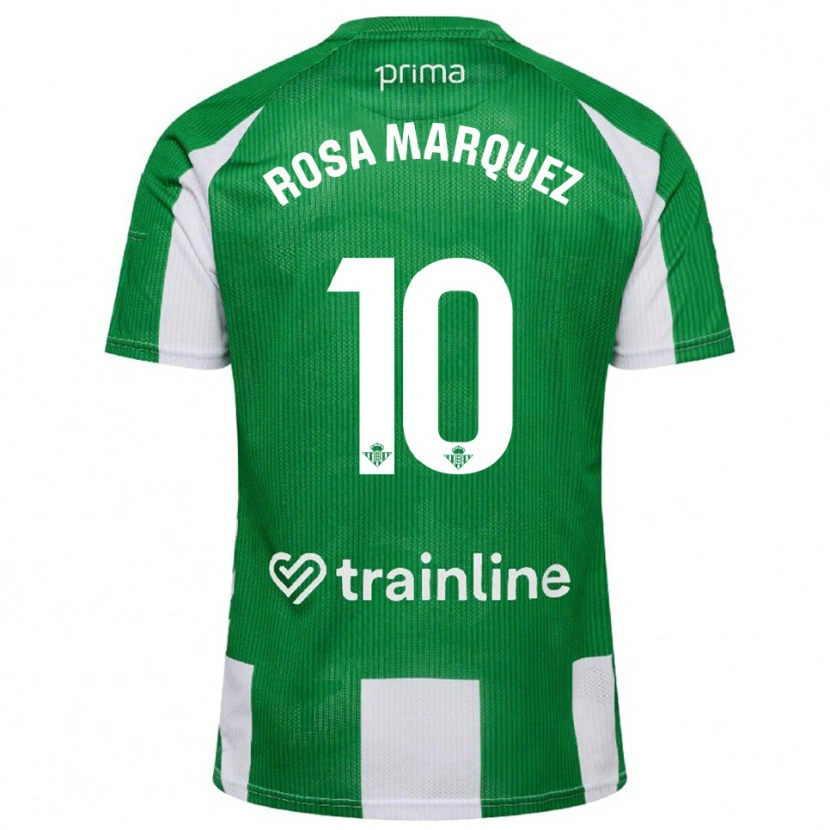 Danxen Women Rosa Márquez Baena #10 Green White Home Jersey 2025/26 T-Shirt