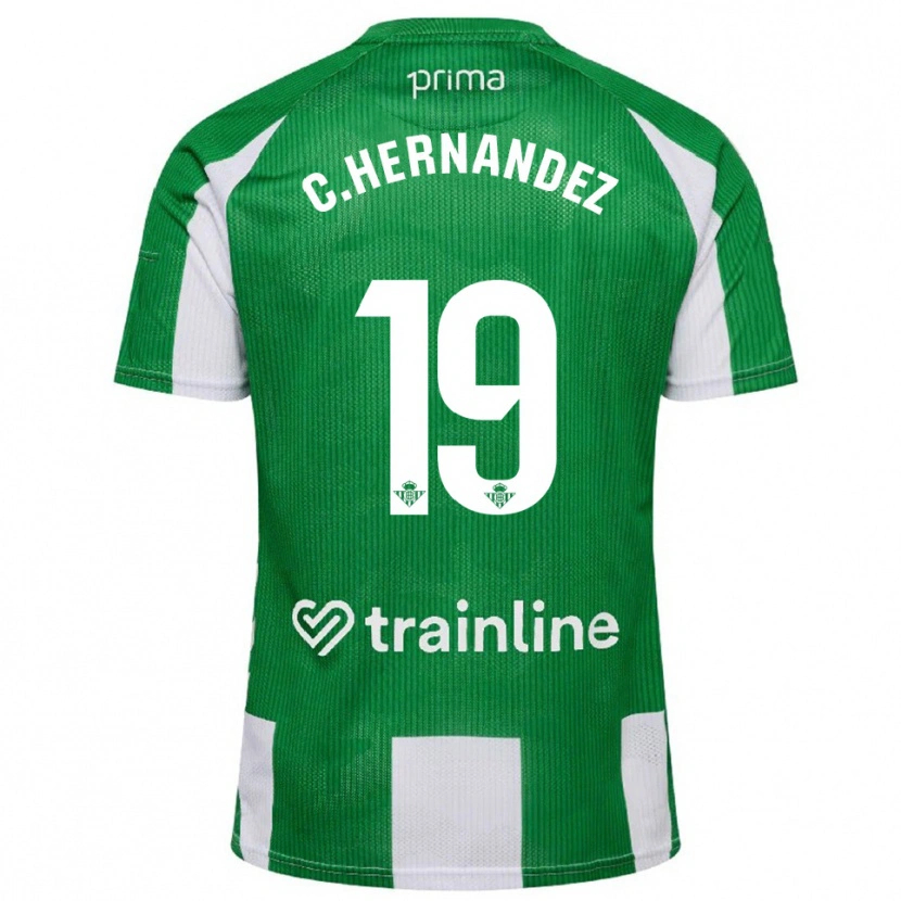 Danxen Women Cucho Hernández #19 Green White Home Jersey 2025/26 T-Shirt