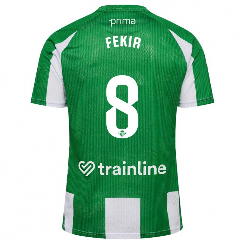 Danxen Women Nabil Fekir #8 Green White Home Jersey 2025/26 T-Shirt