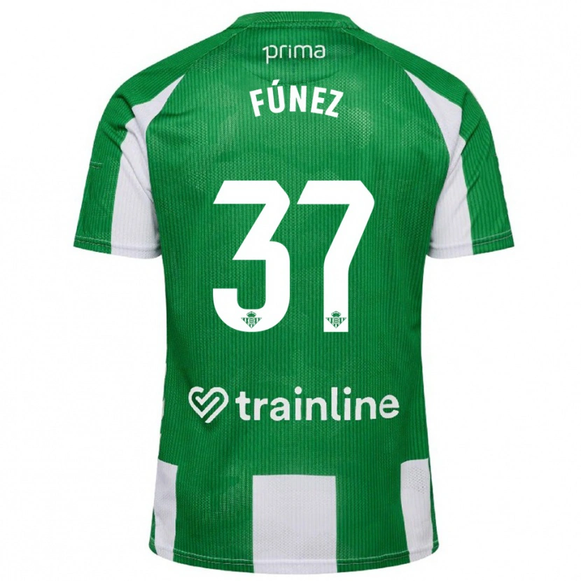 Danxen Women Rica Fúnez #37 Green White Home Jersey 2025/26 T-Shirt
