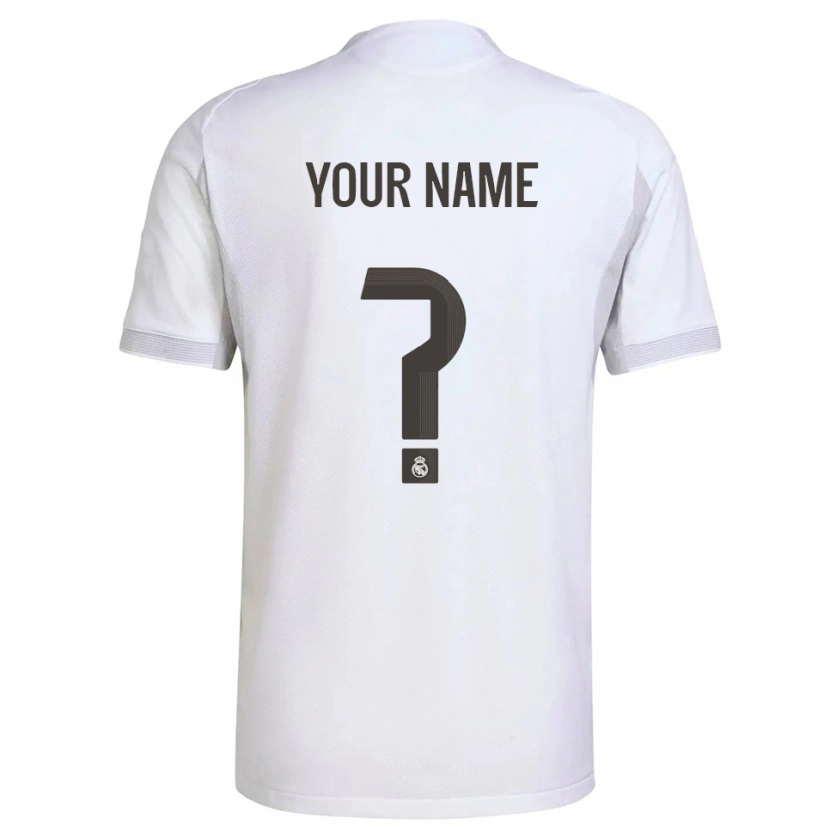 Danxen Women Your Name #0 White Yellow Home Jersey 2025/26 T-Shirt