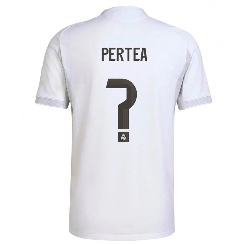 Danxen Women Raul Perțea #0 White Yellow Home Jersey 2025/26 T-Shirt