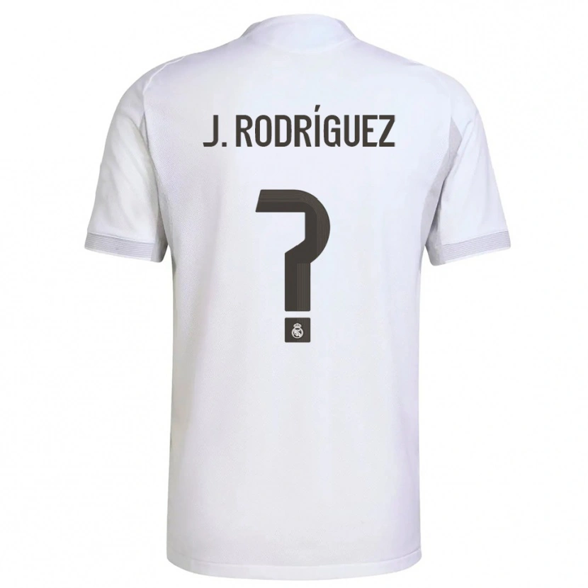Danxen Women Juan Rodríguez #0 White Yellow Home Jersey 2025/26 T-Shirt
