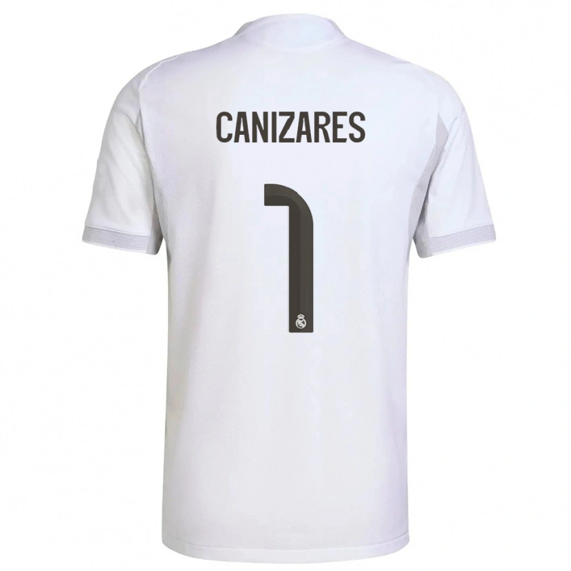 Danxen Women Lucas Canizares #1 White Yellow Home Jersey 2025/26 T-Shirt