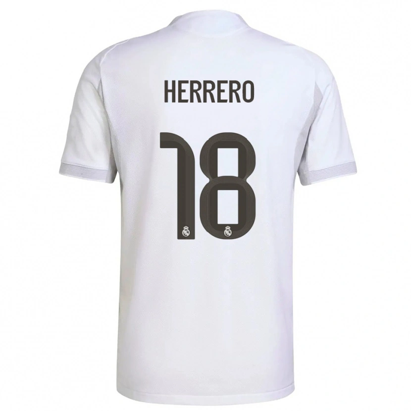 Danxen Women Enrique Herrero #18 White Yellow Home Jersey 2025/26 T-Shirt