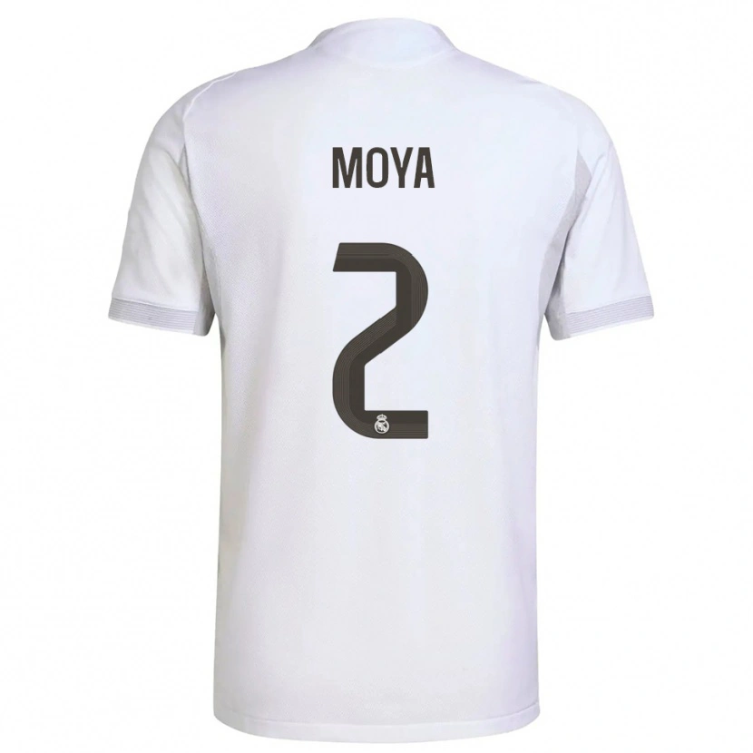 Danxen Women Alejandro Moya #2 White Yellow Home Jersey 2025/26 T-Shirt