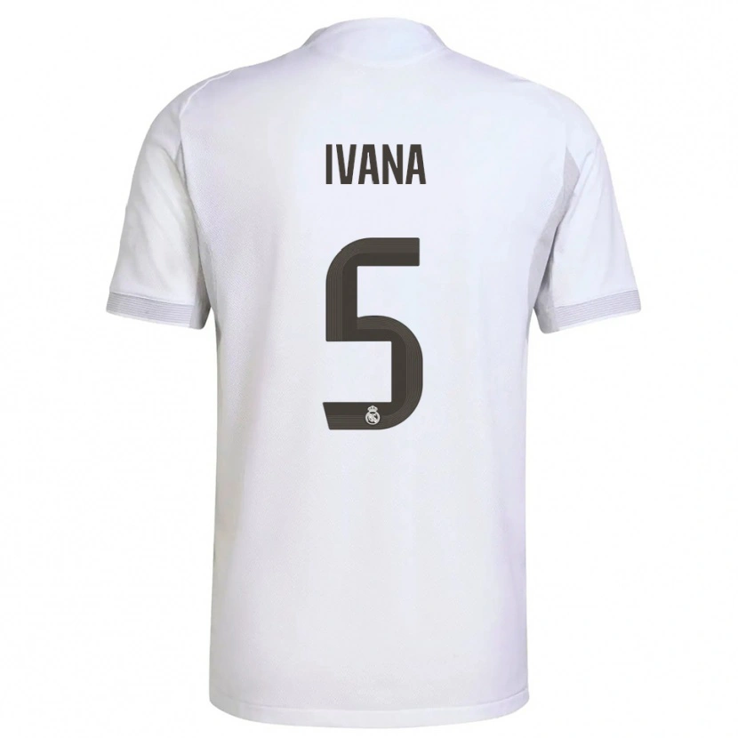 Danxen Women Ivana Andres #5 White Yellow Home Jersey 2025/26 T-Shirt