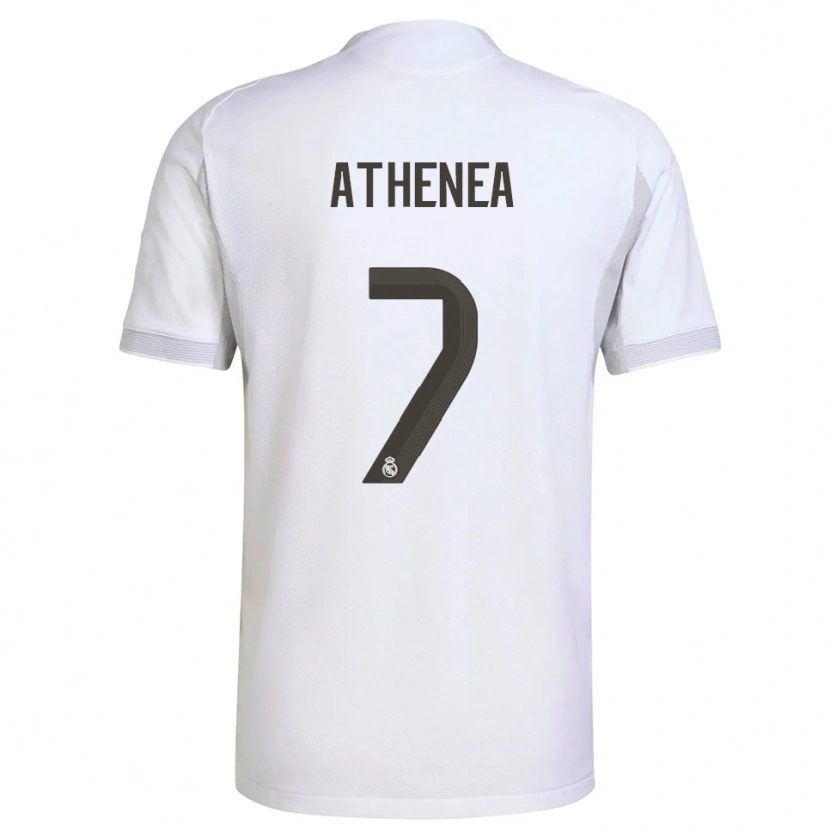 Danxen Women Athenea Del Castillo #7 White Yellow Home Jersey 2025/26 T-Shirt
