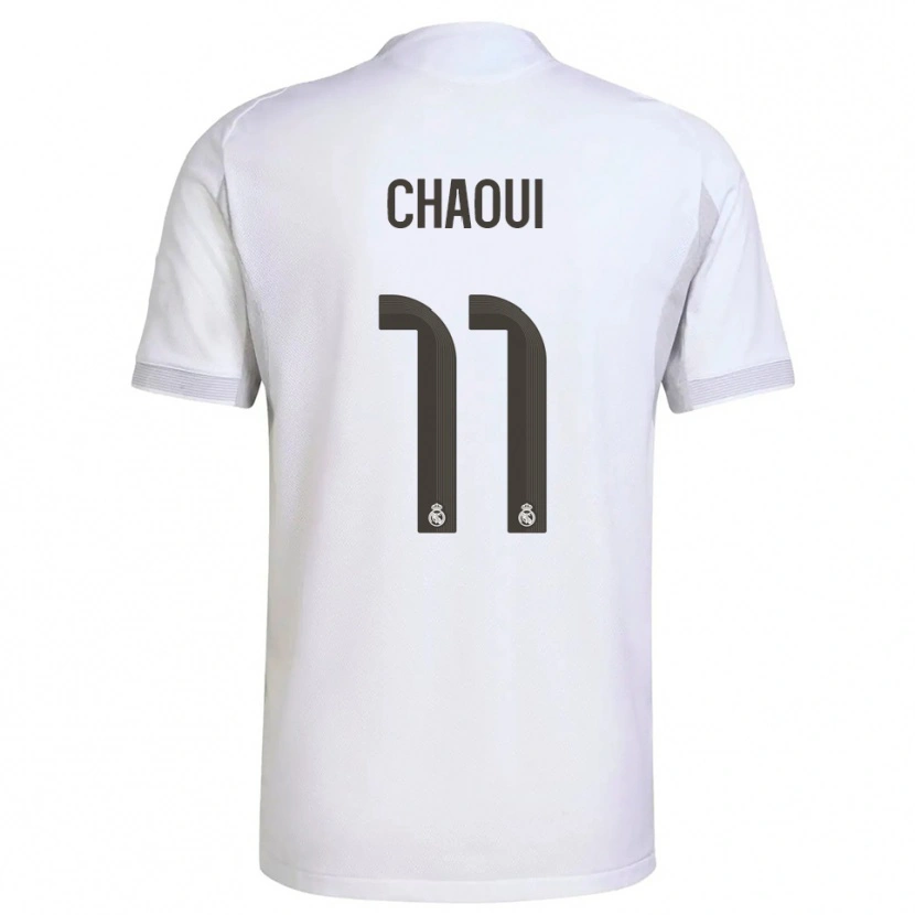 Danxen Women Omar Chaoui #11 White Yellow Home Jersey 2025/26 T-Shirt