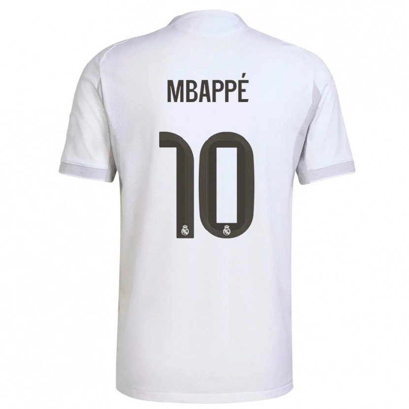 Danxen Women Kylian Mbappé #10 White Yellow Home Jersey 2025/26 T-Shirt