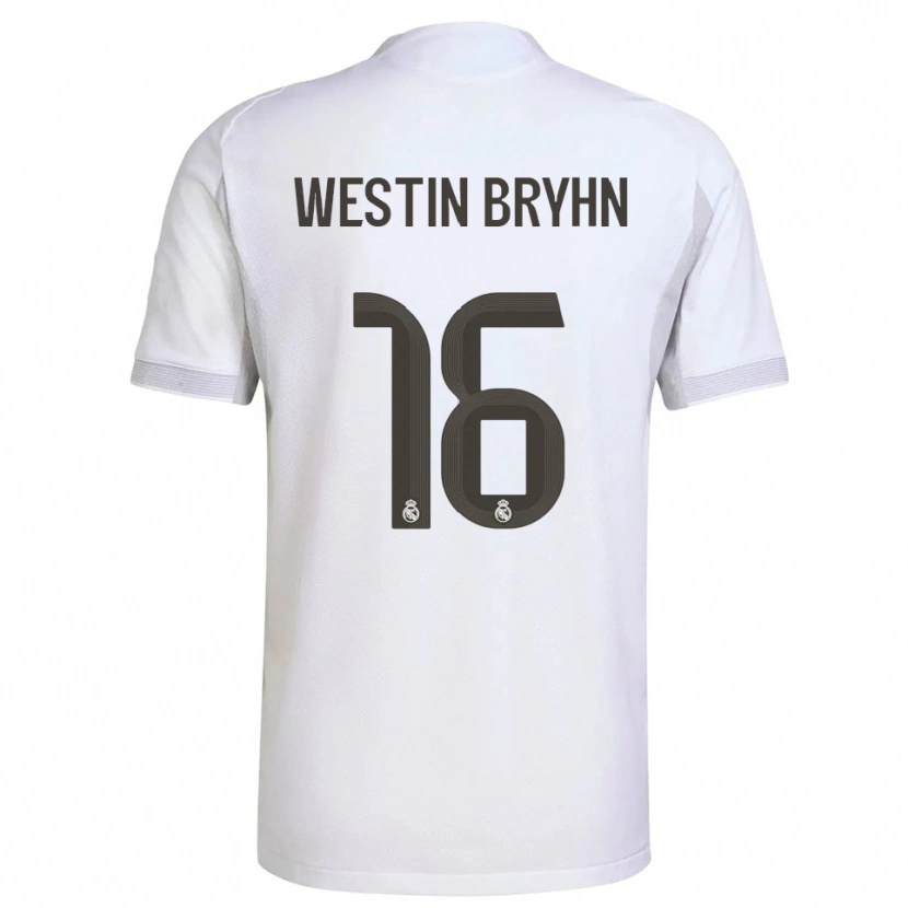 Danxen Women Leon Westin Bryhn #16 White Yellow Home Jersey 2025/26 T-Shirt