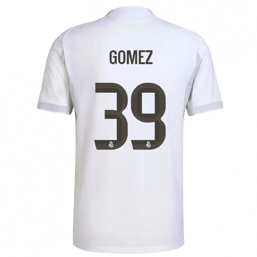 Danxen Women Eric Gómez #39 White Yellow Home Jersey 2025/26 T-Shirt
