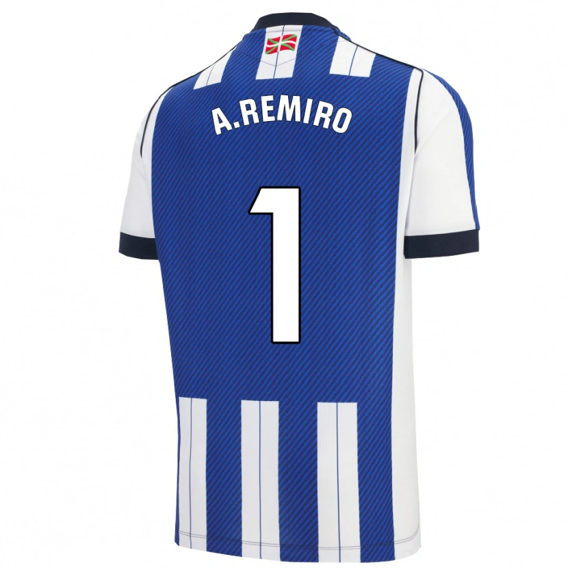 Danxen Women Álex Remiro #1 Blue White Home Jersey 2025/26 T-Shirt