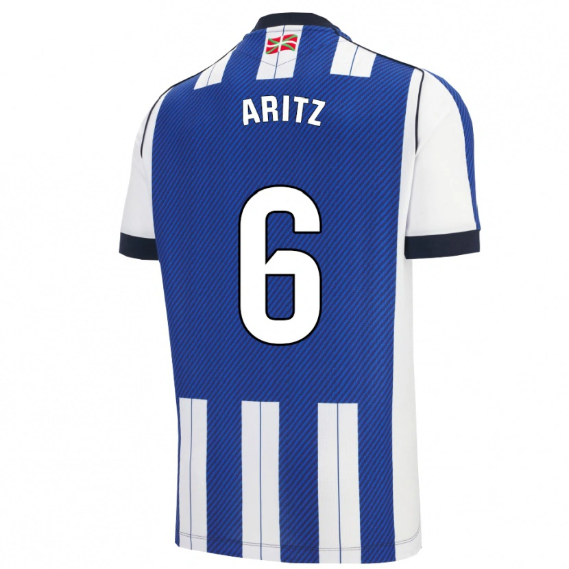 Danxen Women Aritz Elustondo #6 Blue White Home Jersey 2025/26 T-Shirt