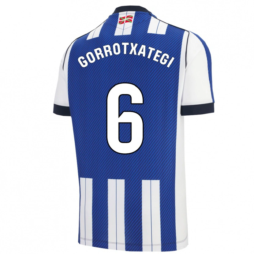 Danxen Women Jon Gorrotxategi #6 Blue White Home Jersey 2025/26 T-Shirt