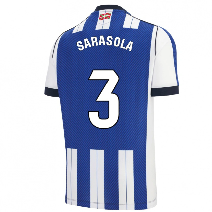 Danxen Women Izarne Sarasola #3 Blue White Home Jersey 2025/26 T-Shirt