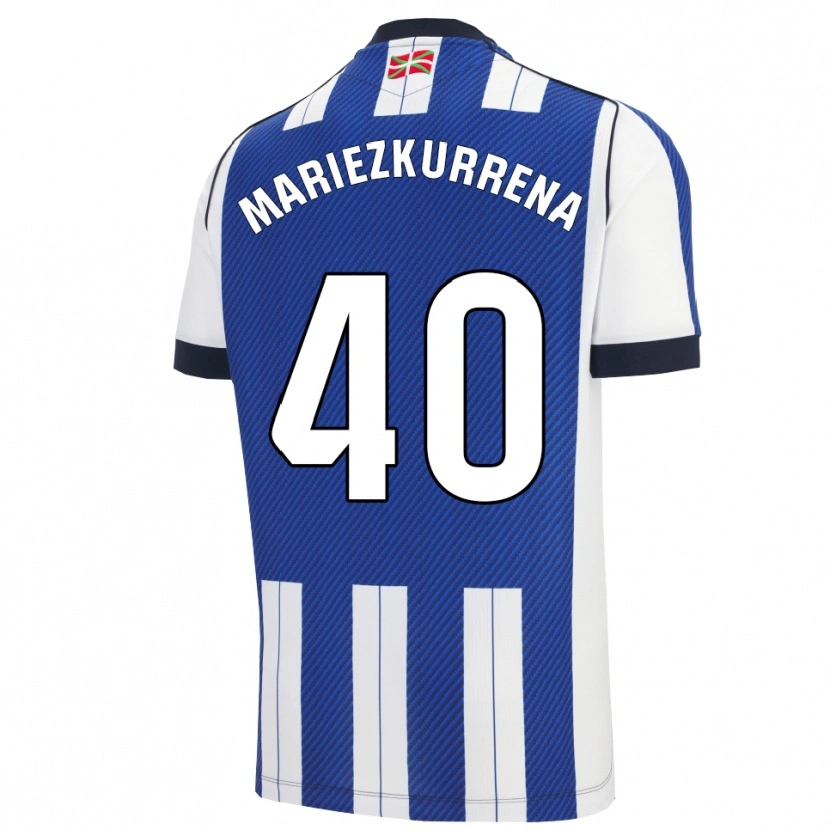 Danxen Women Arkaitz Mariezkurrena #40 Blue White Home Jersey 2025/26 T-Shirt