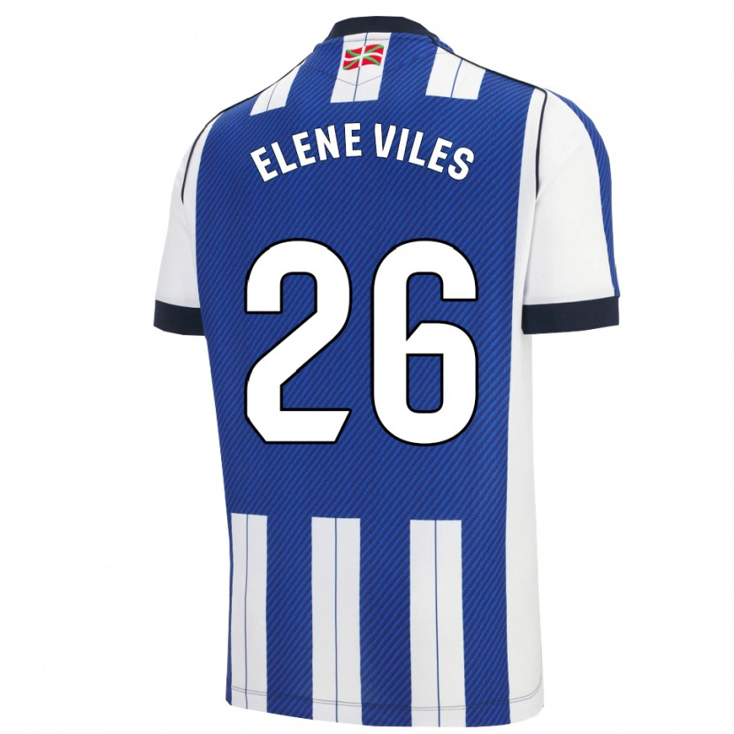 Danxen Women Elene Viles Odriozola #26 Blue White Home Jersey 2025/26 T-Shirt