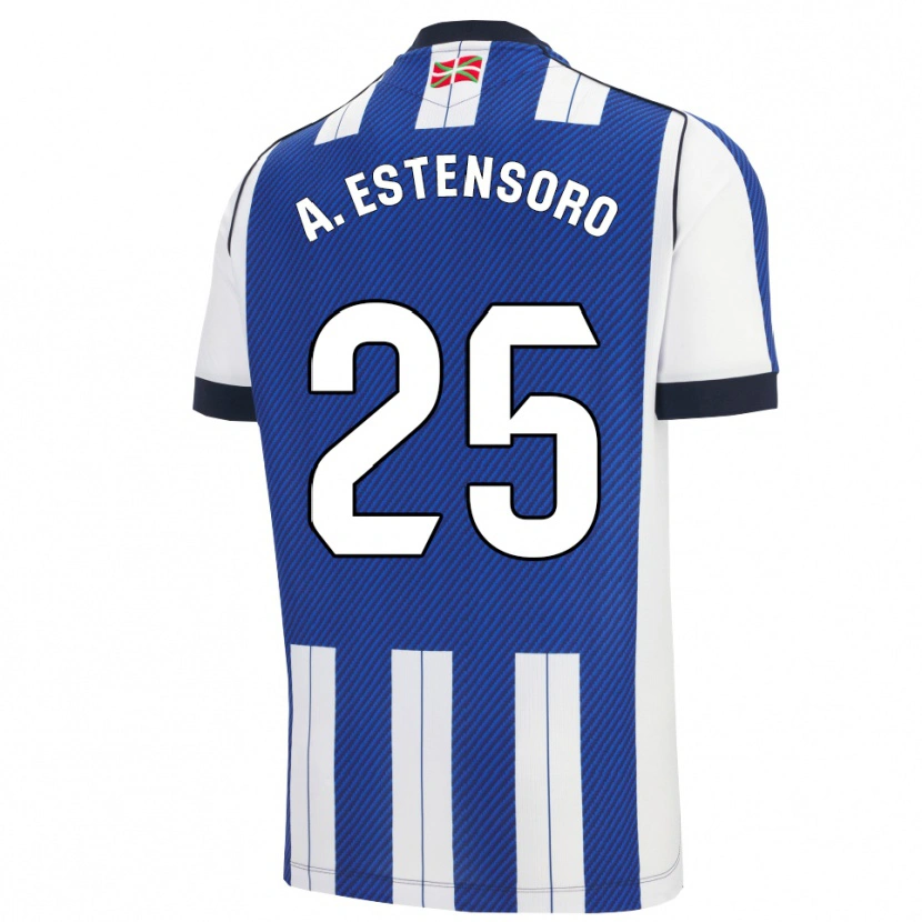 Danxen Women Alazne Estensoro #25 Blue White Home Jersey 2025/26 T-Shirt