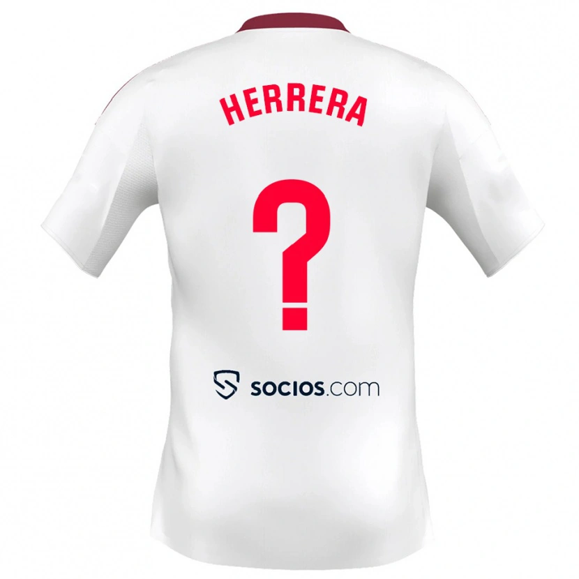 Danxen Women Dani Herrera #0 White Red Home Jersey 2025/26 T-Shirt