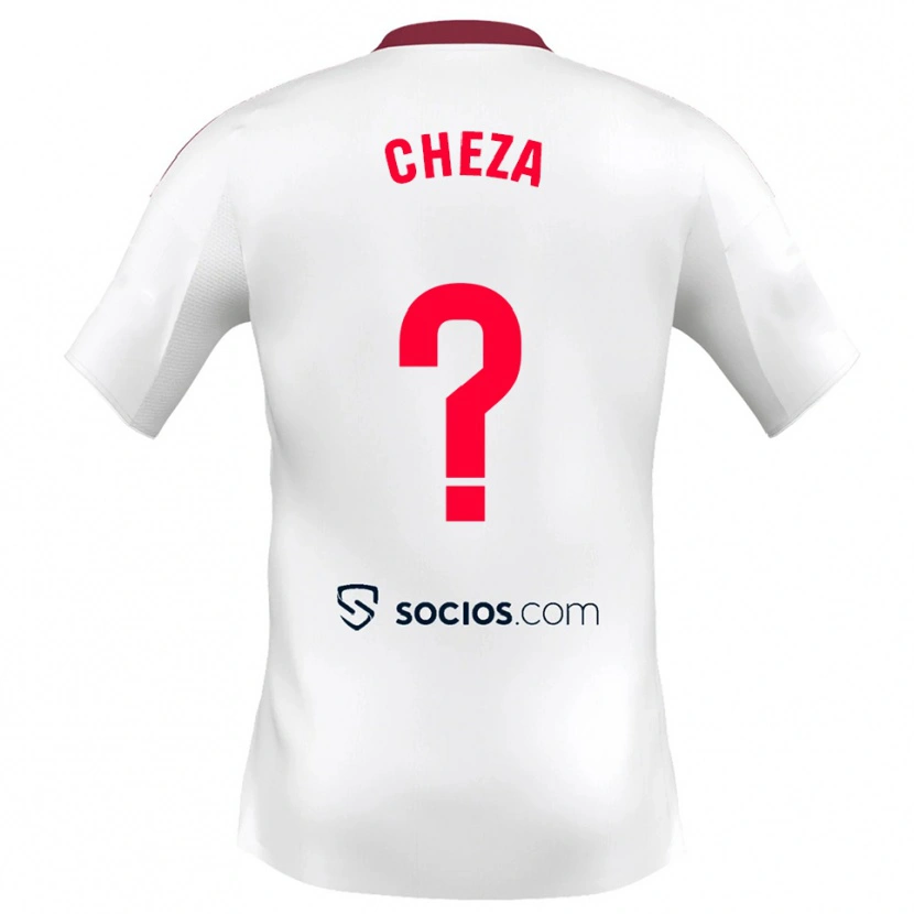 Danxen Women María Echezarreta #0 White Red Home Jersey 2025/26 T-Shirt
