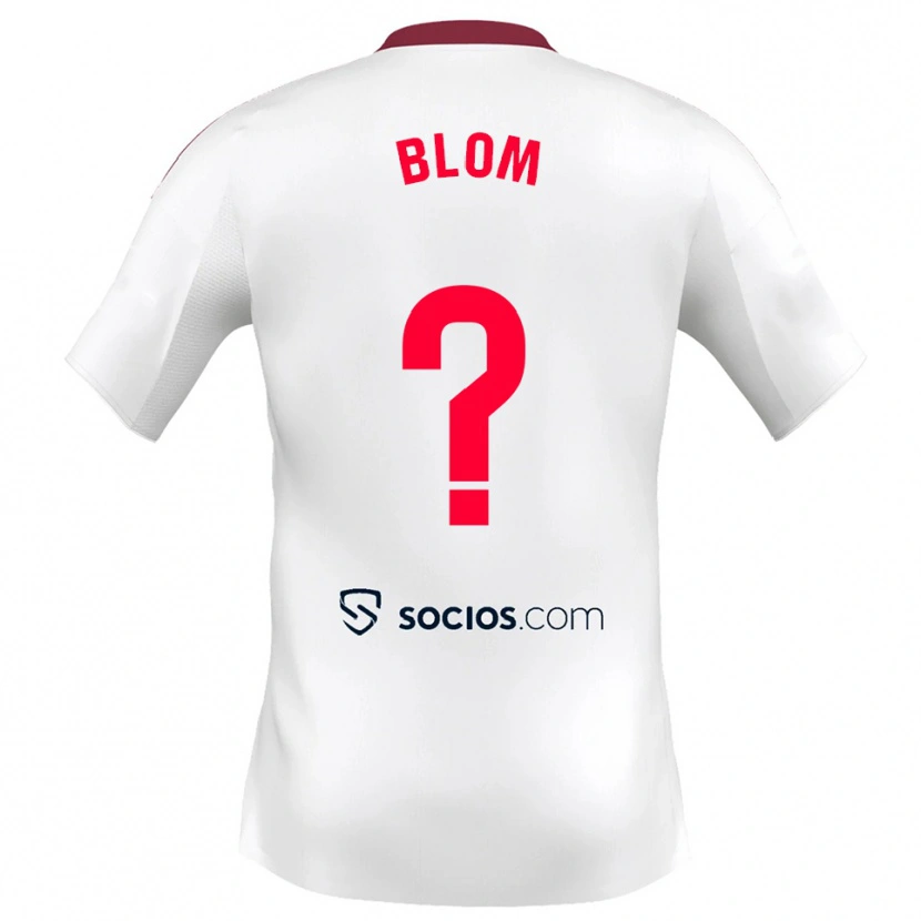 Danxen Women Jassina Blom #0 White Red Home Jersey 2025/26 T-Shirt