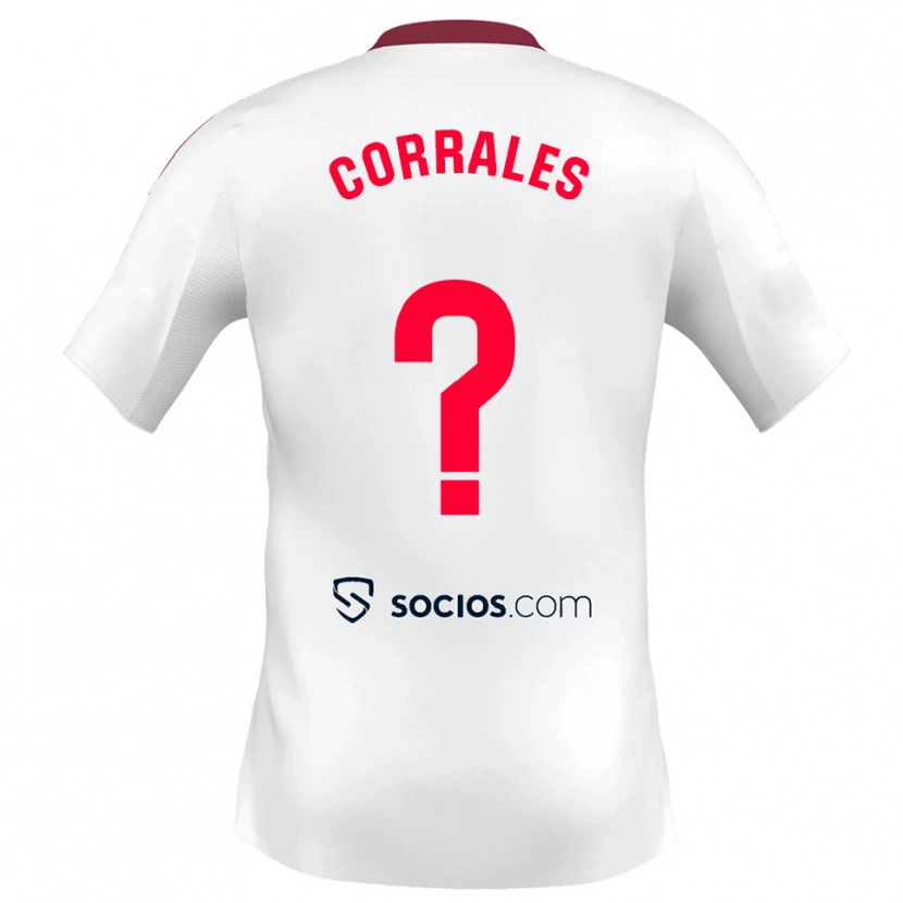 Danxen Women Lucía Corrales #0 White Red Home Jersey 2025/26 T-Shirt