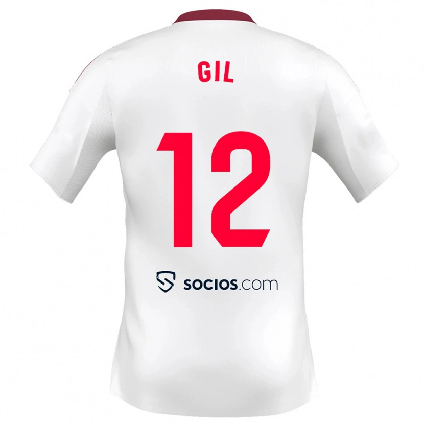 Danxen Women Dani Gil #12 White Red Home Jersey 2025/26 T-Shirt
