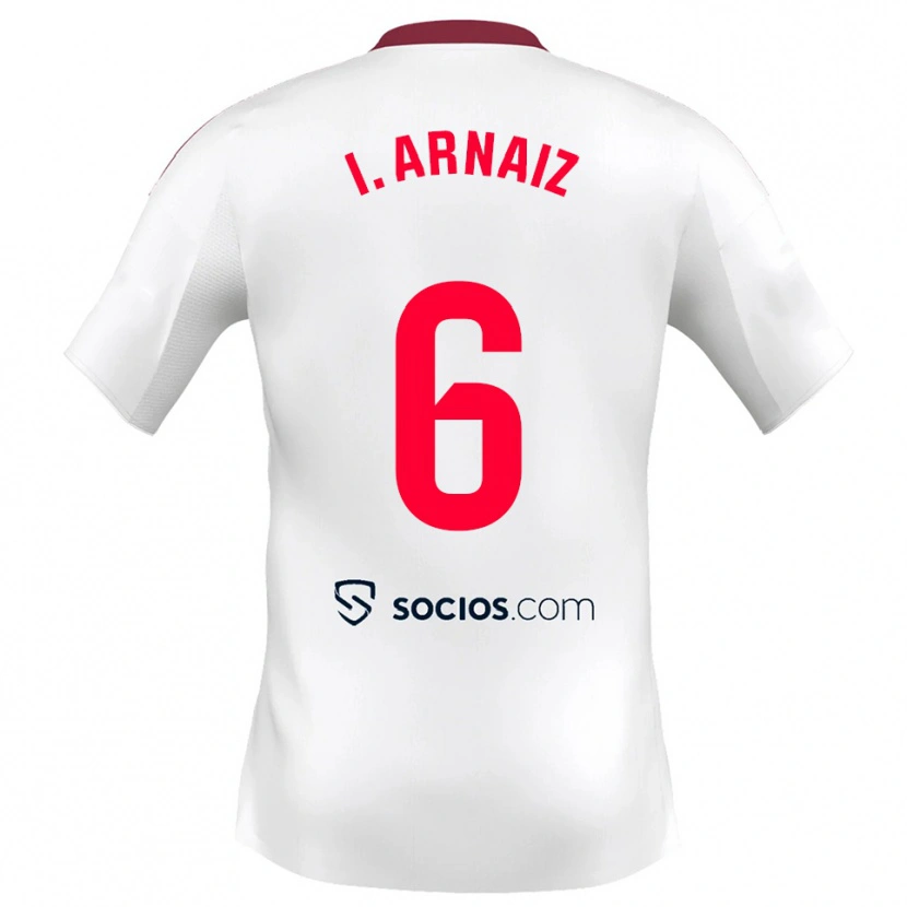 Danxen Women Iris Arnaiz Gil #6 White Red Home Jersey 2025/26 T-Shirt