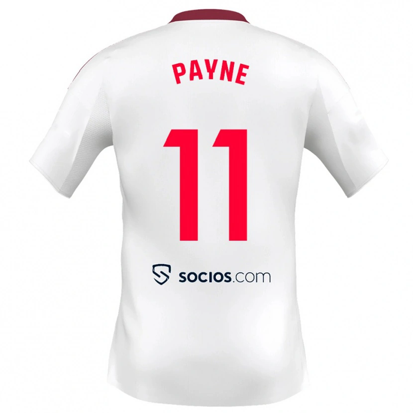 Danxen Women Antionette Oyedupe Toni Payne #11 White Red Home Jersey 2025/26 T-Shirt
