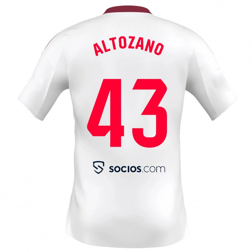Danxen Women Edu Altozano #43 White Red Home Jersey 2025/26 T-Shirt